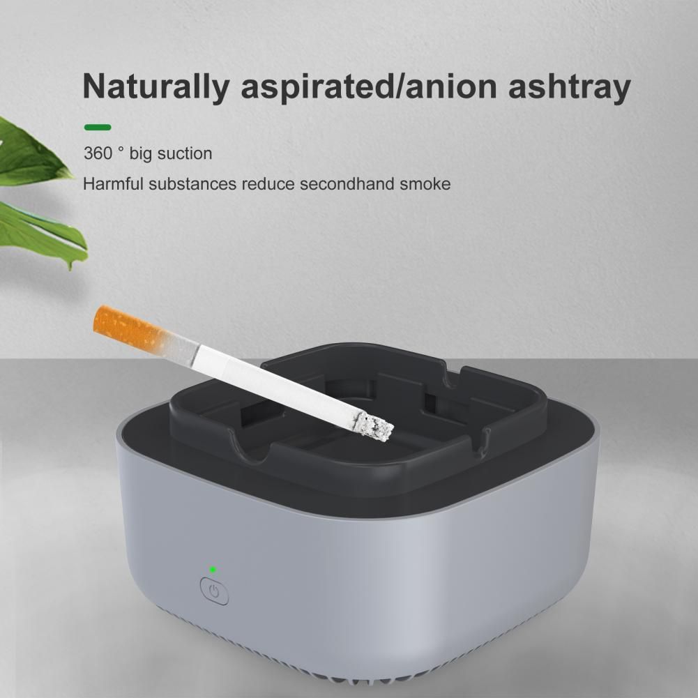 Direct Suction Smokeless Ashtray 360 Degree Surround Air Purifier Automatic Shut-down 600mAh Ashtray Air Filter For Home