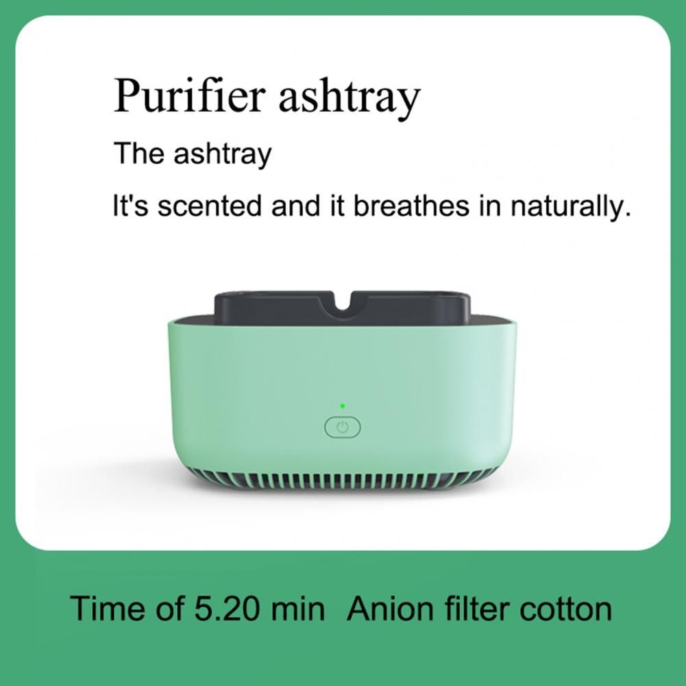 Direct Suction Smokeless Ashtray 360 Degree Surround Air Purifier Automatic Shut-down 600mAh Ashtray Air Filter For Home
