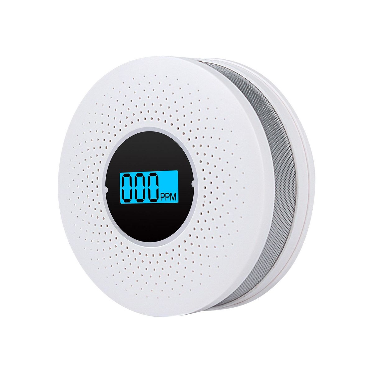 Combination Smoke and Carbon Monoxide Detector with Display Sound & Flash Alarm & LED Indicating Alarm Intelligent Smoke and CO Detector for Home Company Factory Warehouse KTV Compound Type Detector