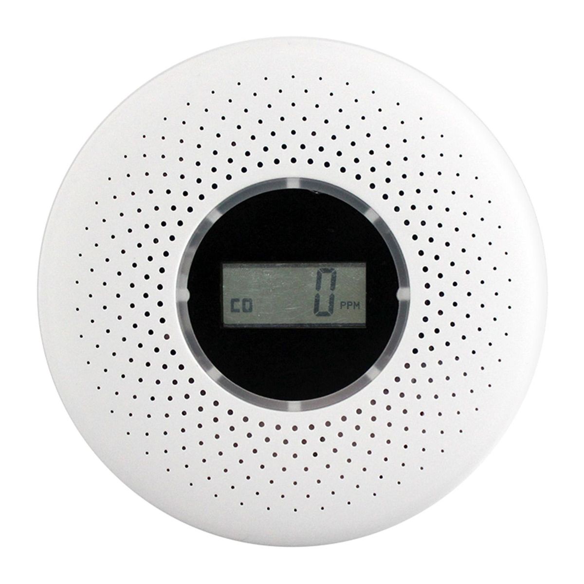 Combination Smoke and Carbon Monoxide Detector with Display Sound & Flash Alarm & LED Indicating Alarm Intelligent Smoke and CO Detector for Home Company Factory Warehouse KTV Compound Type Detector