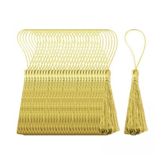 3x30xSilky Handmade Soft Tassels Floss Bookmark Tassels With Cord Loop