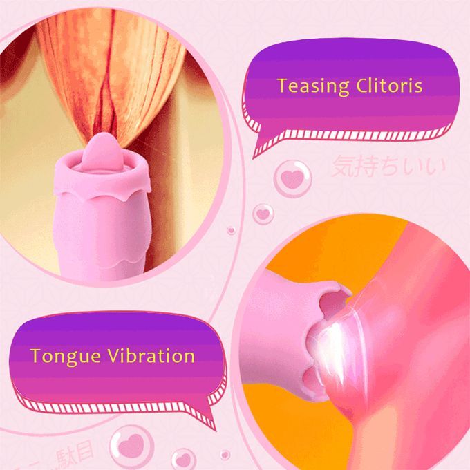 Tongue Spot Nipple Sucker Tongue Vibrator Clitsoris Stimulator Breast Enlarge Massager Vibrators Sex Toys Masturbator For Women LIG