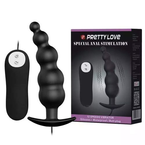 Anal Plug Vibrator Male Prostrate Massage 12 Speed Vibration
