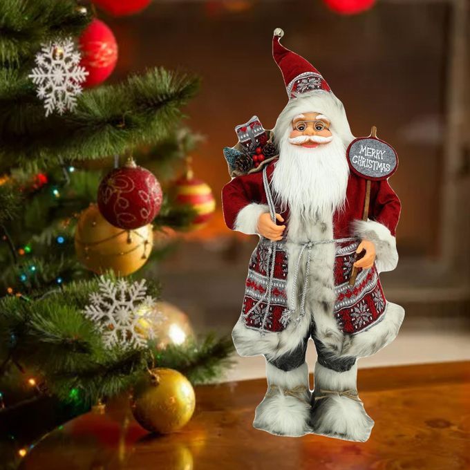 Santa Claus Figurines Sitting  Gnome Dwarf