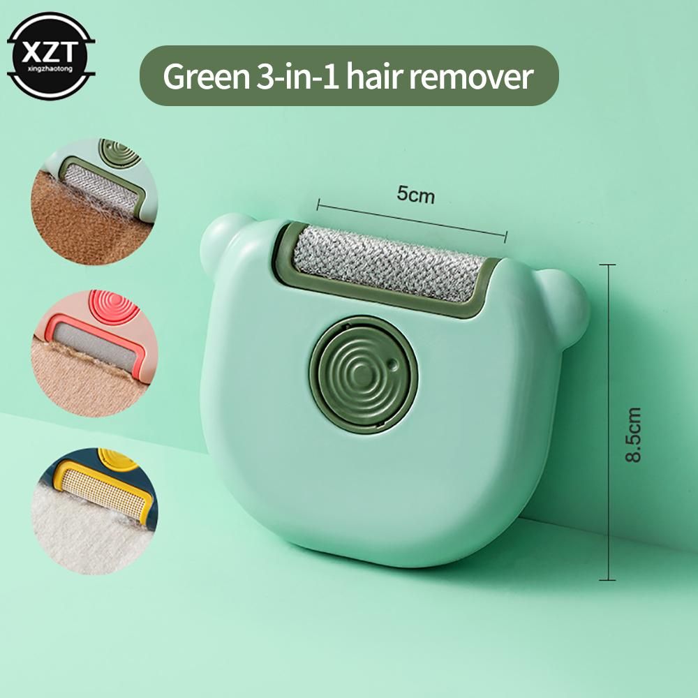 3 in 1 Manual Lint Remover Clothing Brush Cartoon Portable Electrostatic Lint Remover Brush Rotating Roller Scraper