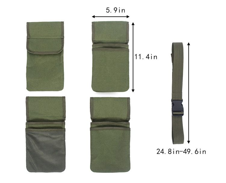 Garden Canvas Tool Belt Bag 4 Pocket Storage Waterproof Portable Men Women Durable Scissors Lawn Mower Household