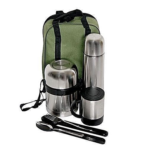 Stainless Steel Food Flask Set - 5 Pieces