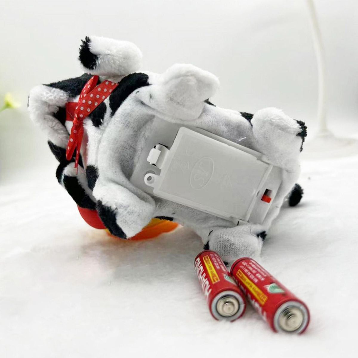 Dog Toy Cartoon Bow Puppy Plush Doll Black