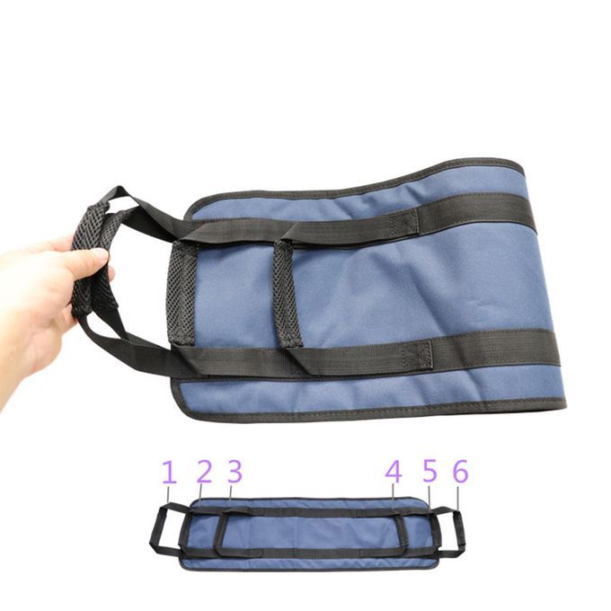 Patient Lift Sling Transfer Nursing Sling For Elderly Disabled Black L