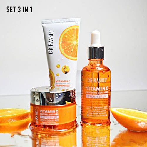Vitamin C Face Serum + Cleanser & Cream