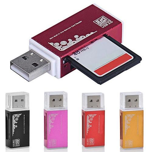 USB 2.0 All in 1 Multi Memory Card Reader for Micro SD SDHC-