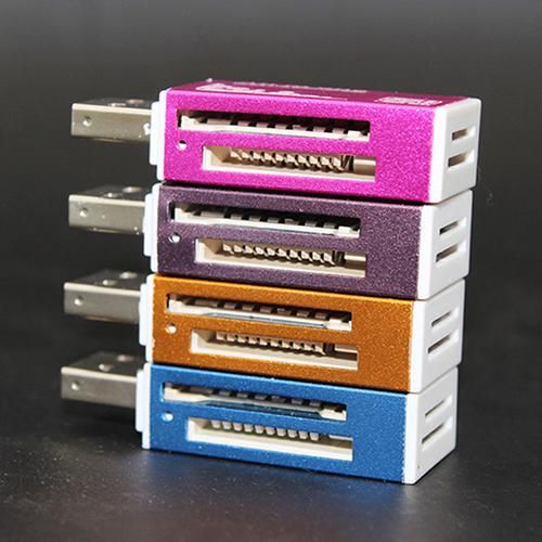 USB 2.0 All in 1 Multi Memory Card Reader for Micro SD SDHC-