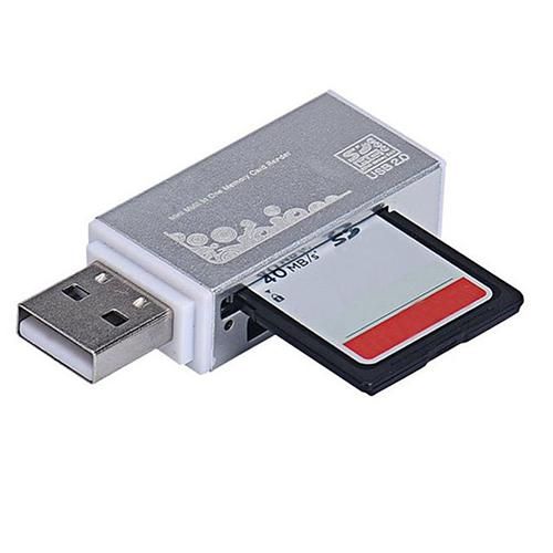 USB 2.0 All in 1 Multi Memory Card Reader for Micro SD SDHC-