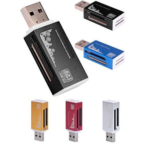USB 2.0 All in 1 Multi Memory Card Reader for Micro SD SDHC-