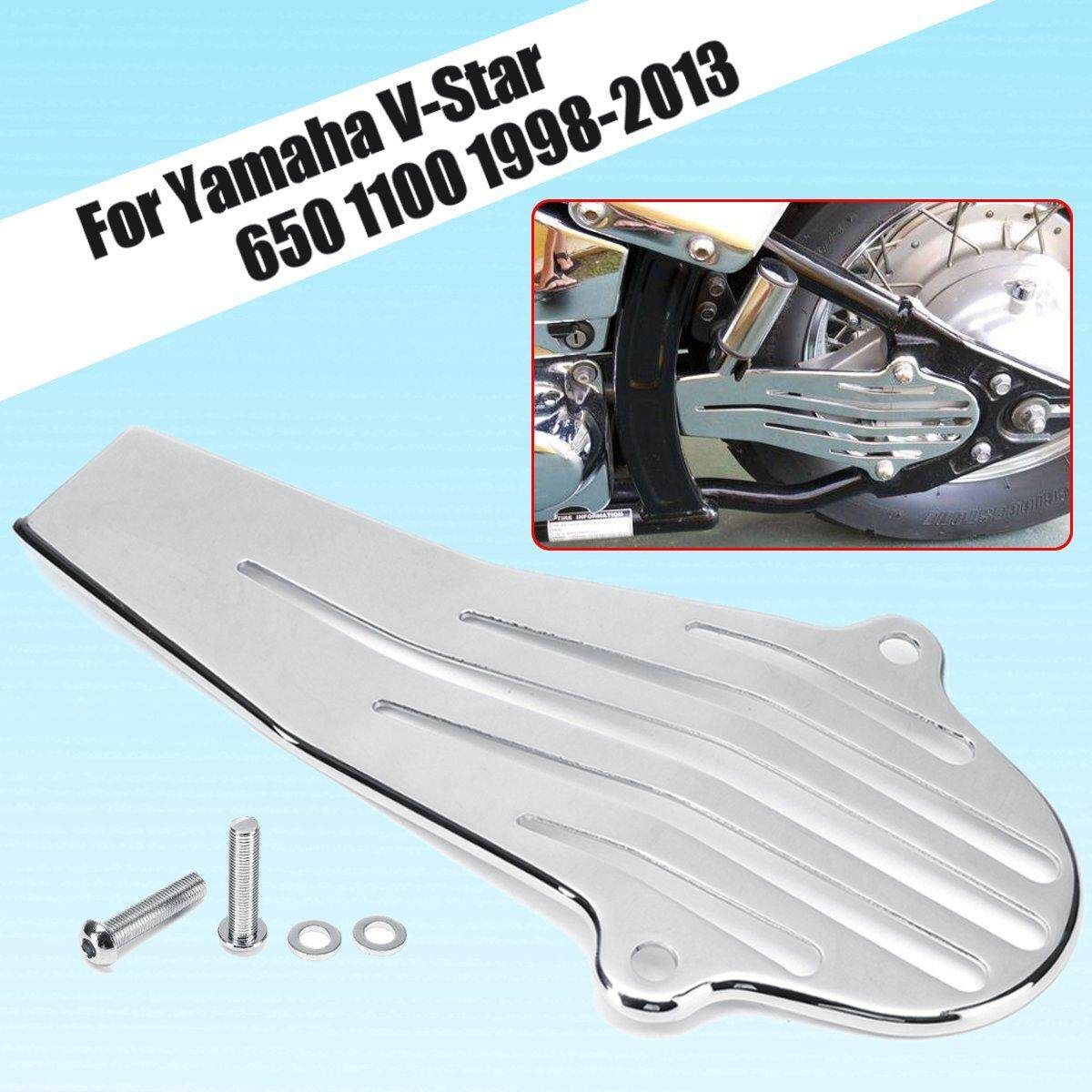 Chrome Metal Plate Drive Shaft Cover For Yamaha V-Star 650 1100 1998-2013 Chrome