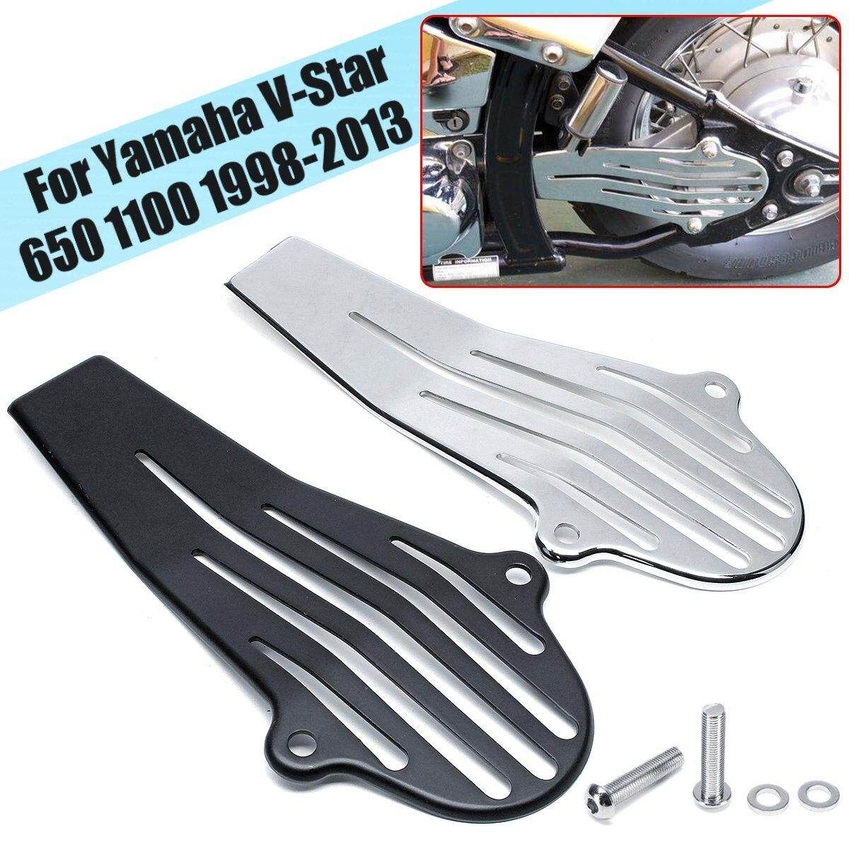Chrome Metal Plate Drive Shaft Cover For Yamaha V-Star 650 1100 1998-2013 Chrome