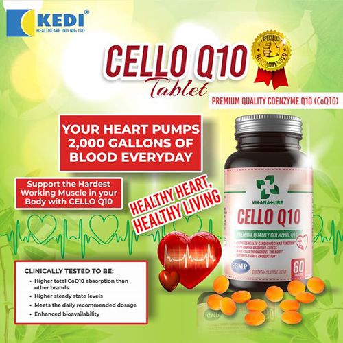 CELLOQ 10: Promotes Cardiovascular Functions - 60 Tablets