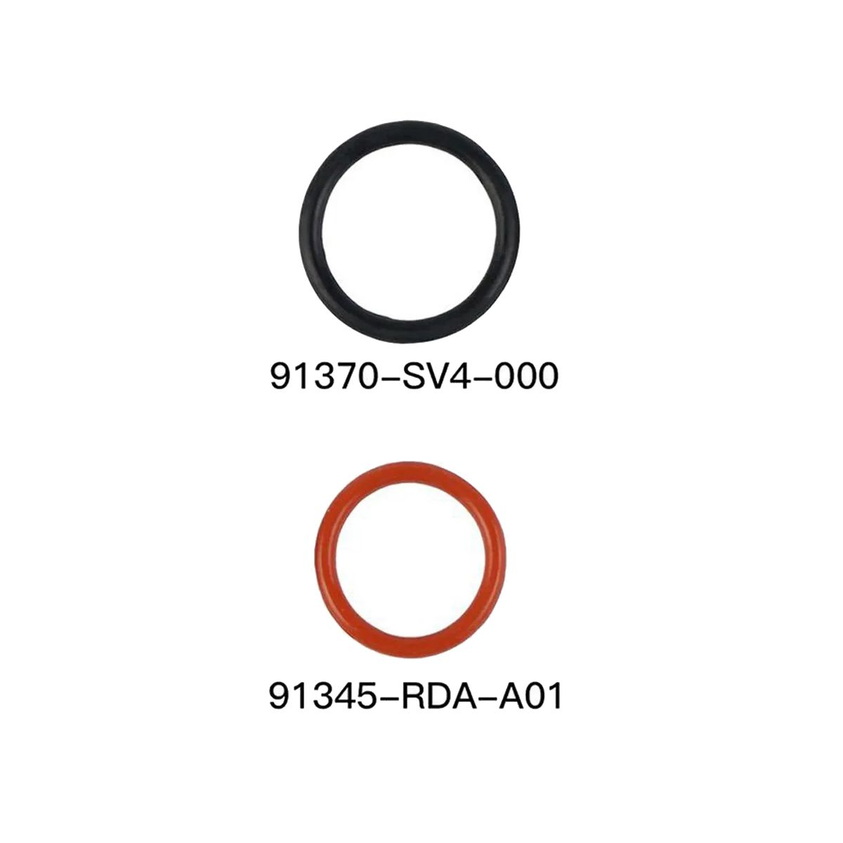 For Power Steering Pump Rubber Inlet & Outlet O-Ring Seals 2 Pcs KIT 91345--A0191370-SV4-000