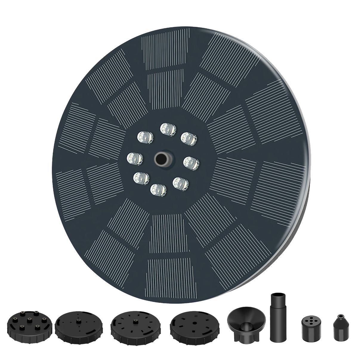 Solar Fountain Pump 3W Solar Powered Outdoor Bird Bath
