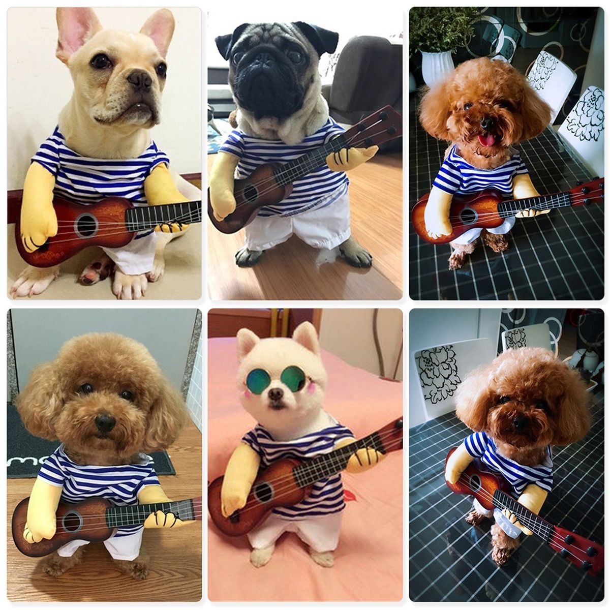Pet Guitar Costume Dog Costume Funny Cat Clothes Pet Clothes