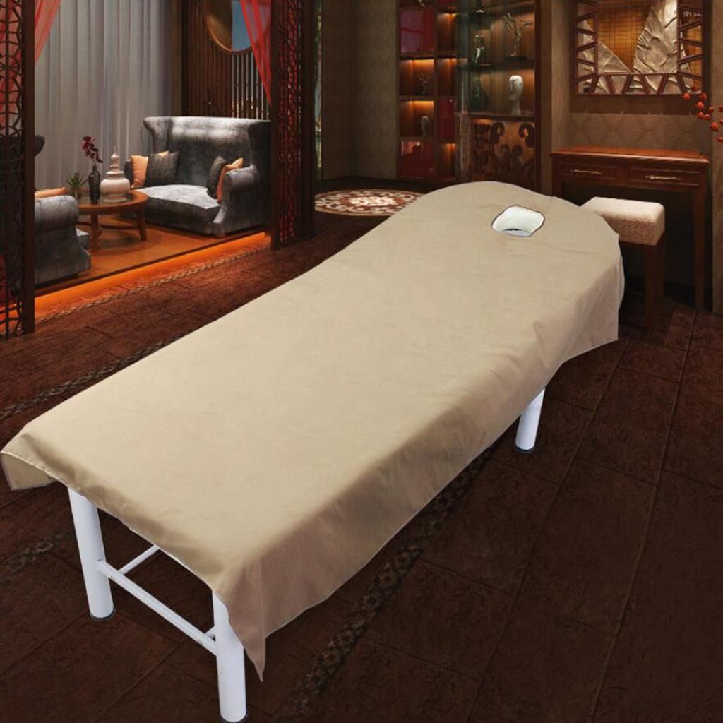 2pcs Brushed Beauty Massage SPA Bed Table Cover Sheet