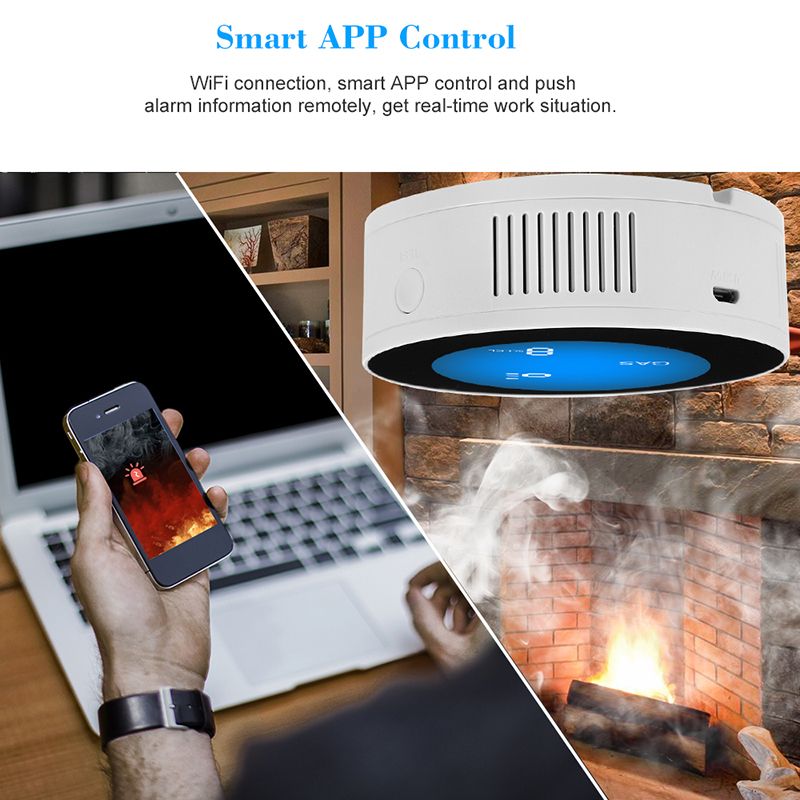 Smart Life Wifi Combustible Gas Leak Detector