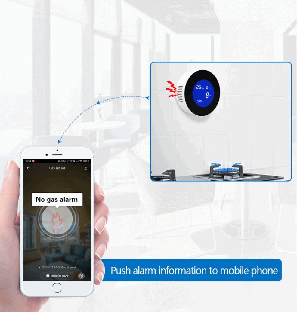 Smart Life Wifi Combustible Gas Leak Detector
