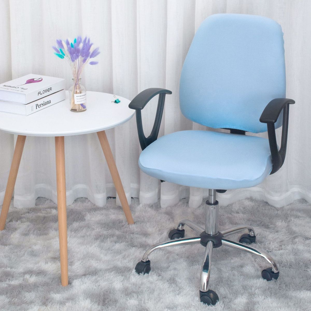 Simple Split Office Chair Cover Sectional Elastic Computer