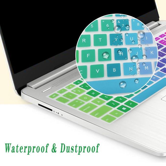 4 PCS Silicone Notebook Keyboard Skin Cover For HP 15.6''BF Laptops