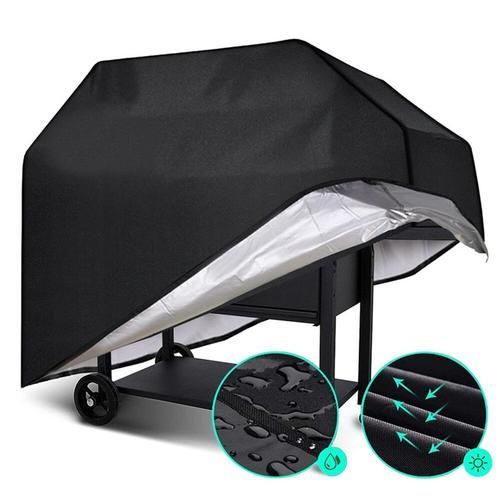 210D BBQ Cover Outdoor Dust Waterproof Weber Heavy Duty Grill Cover Rain Protective Outdoor Barbecue Cover Round