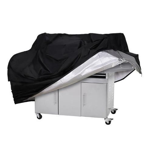 210D BBQ Cover Outdoor Dust Waterproof Weber Heavy Duty Grill Cover Rain Protective Outdoor Barbecue Cover Round