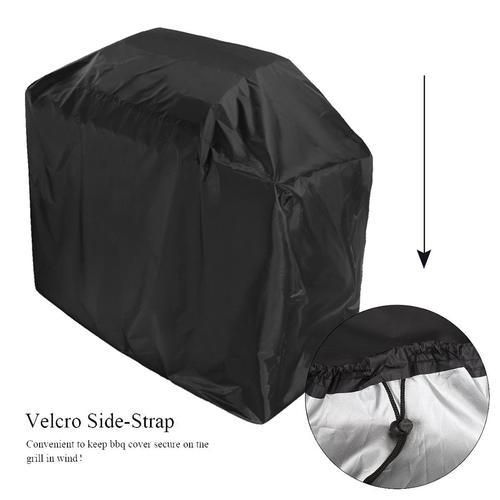 210D BBQ Cover Outdoor Dust Waterproof Weber Heavy Duty Grill Cover Rain Protective Outdoor Barbecue Cover Round