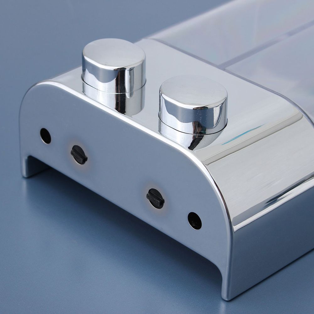 Double Wall Mount Soap Shampoo Shower Glue Dispenser Liquid