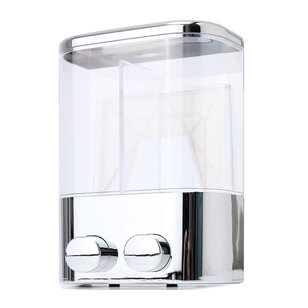 Double Wall Mount Soap Shampoo Shower Glue Dispenser Liquid