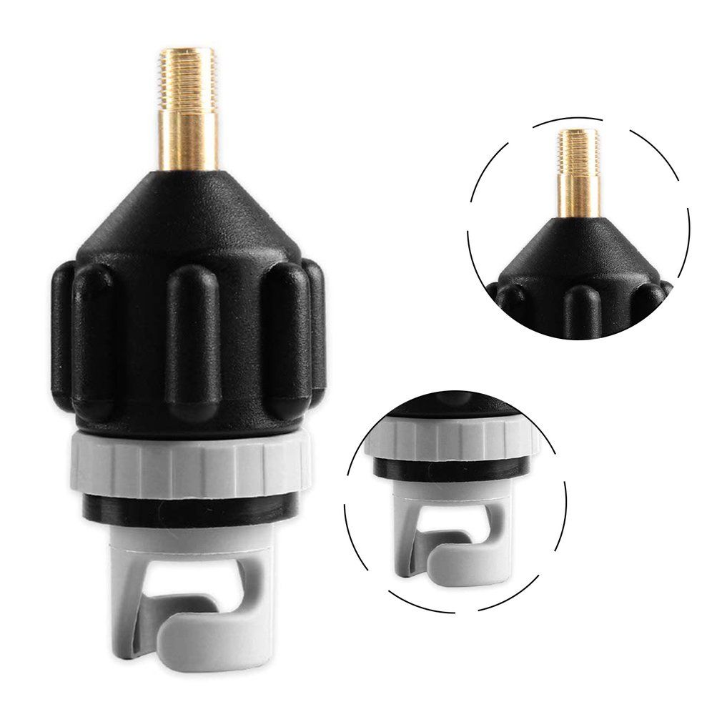 Neborn Canoe Kayak Pump Valve Adapter SUP Stand-Up Paddle Board Air Valve-black