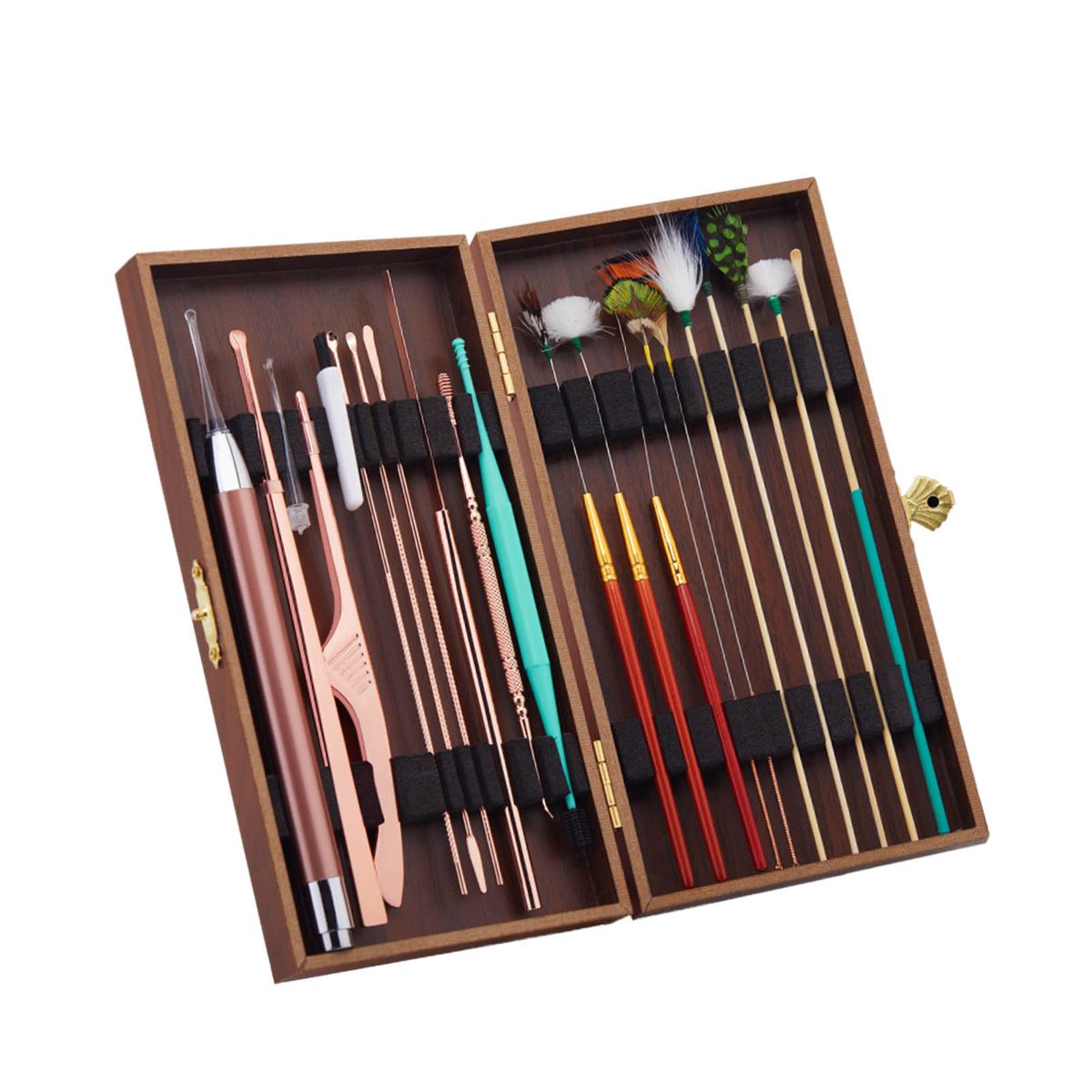 20pcs/set Ear Cleaner Kits Stainless Steel Earpick Wax