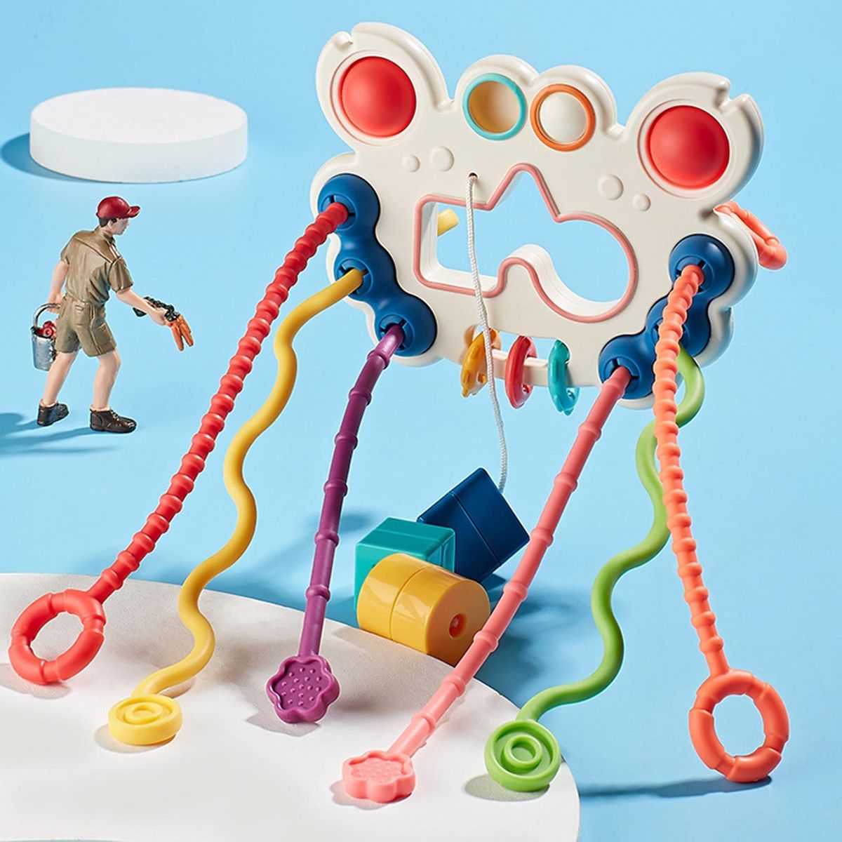 Baby Pulling Toy Teething Relief Toy