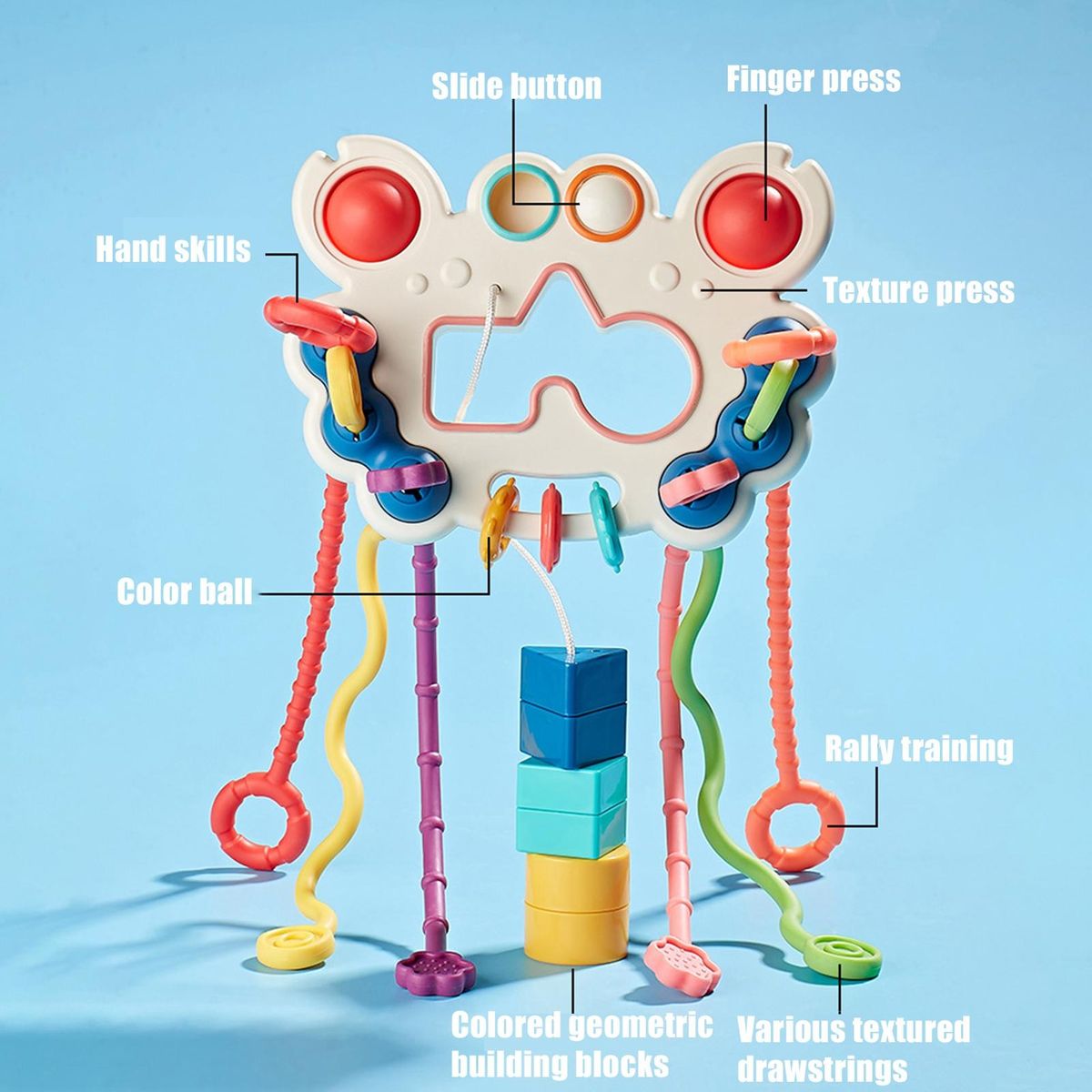 Baby Pulling Toy Teething Relief Toy