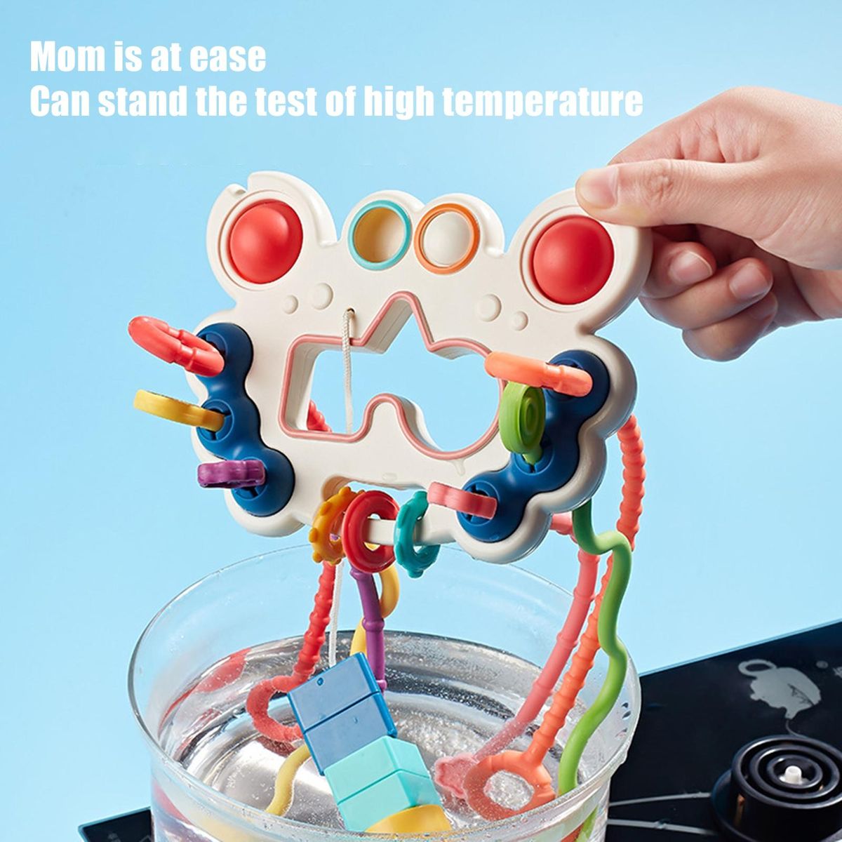 Baby Pulling Toy Teething Relief Toy