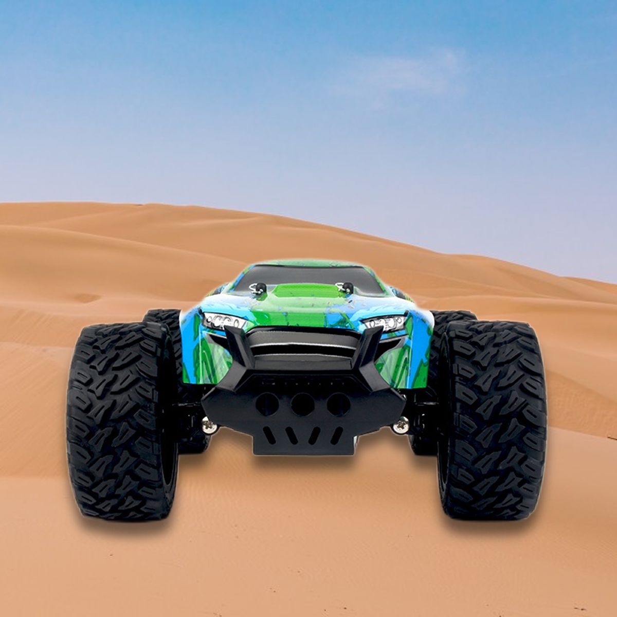 1 Set RC Crawler Car RC Car Rock Off-Road Racing Vehicle Green