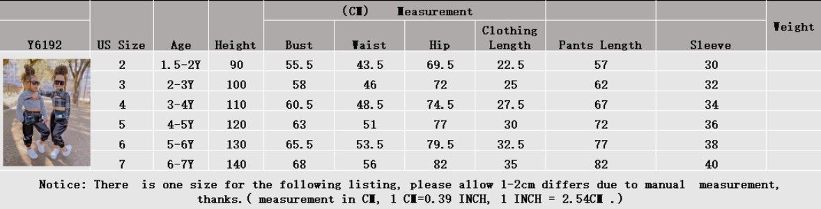 Girls' 2Pieces Pants Set Houndstooth Pattern Plaid Comfortable Clothing- Black