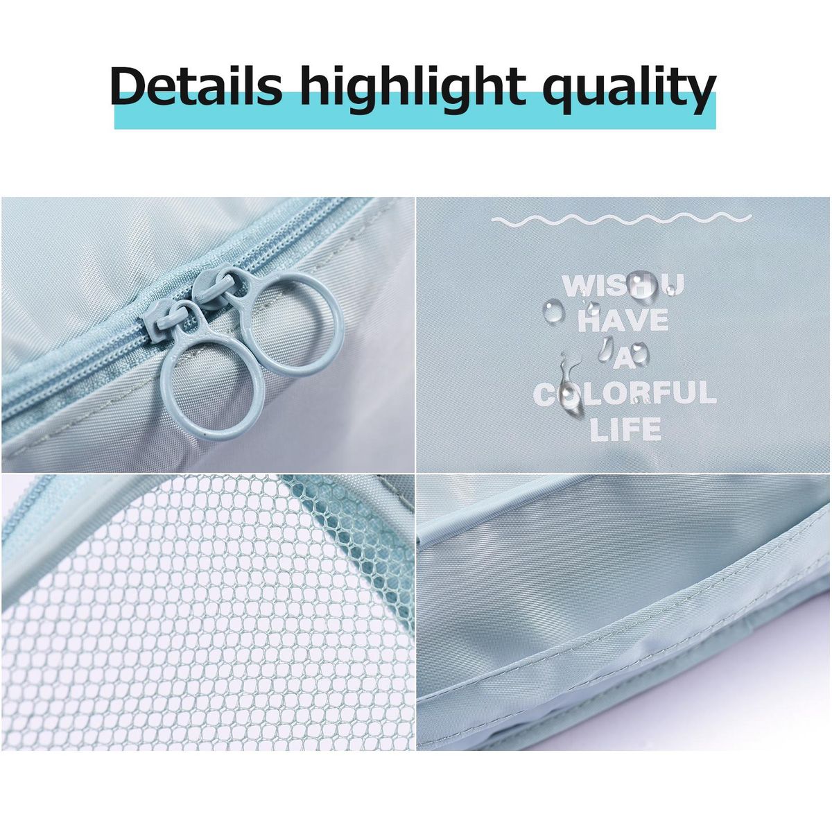 Storage Bags 8PCS Set Travel Organizer Suitcase Packing Set Storage Cases Portable Luggage Organizer Clothes Shoe Tidy Pouch Bag