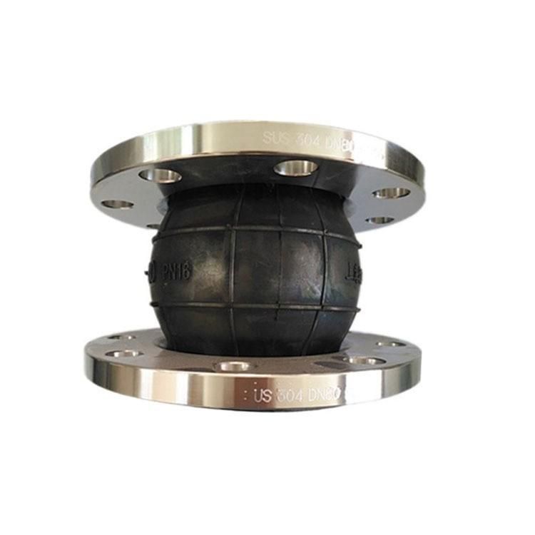 Expansion Joint Expansion Joint Pipe Compensator Expansion 304 Stainless Steel Flange Rubber Soft Connector