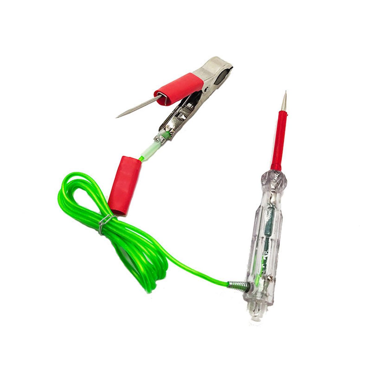 12v24v Automotive Circuit Tester Kit Test Leads Kit Test Light Dual Probes Alligator Clamps Two-Way Voltage Test for Maintenance