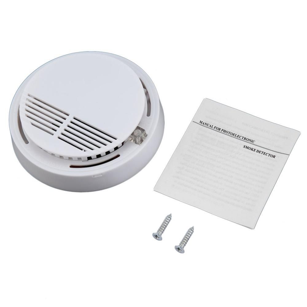 Independent Fire Alarm Sensor 85 dB Smoke Detector Smoke Fire Detector Tester Home Security System for Kitchen Restaurant Hotel Cafe