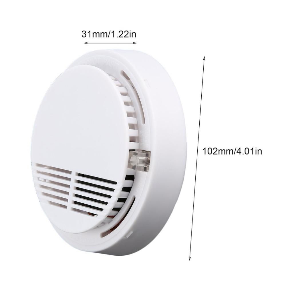 Independent Fire Alarm Sensor 85 dB Smoke Detector Smoke Fire Detector Tester Home Security System for Kitchen Restaurant Hotel Cafe