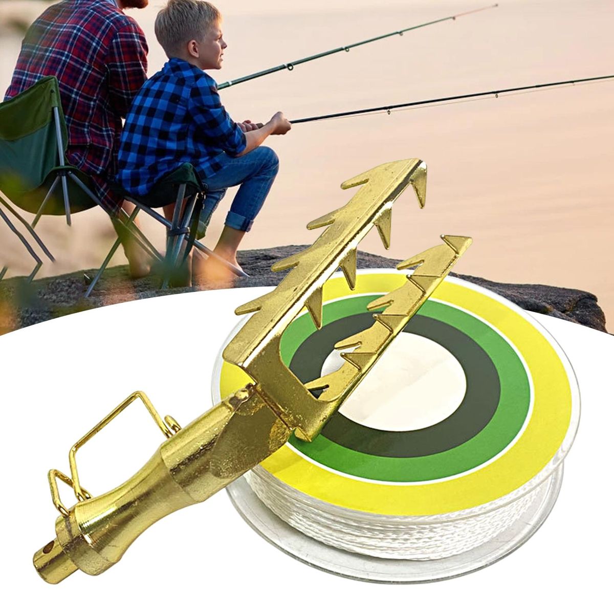 1 Set Bait Rescue Seeker Metal Bait Rescue Seeker Fishing Retriever Golden
