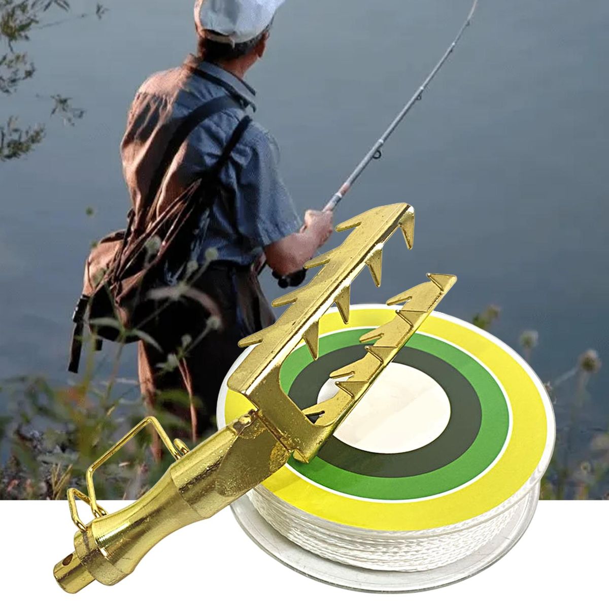 1 Set Bait Rescue Seeker Metal Bait Rescue Seeker Fishing Retriever Golden