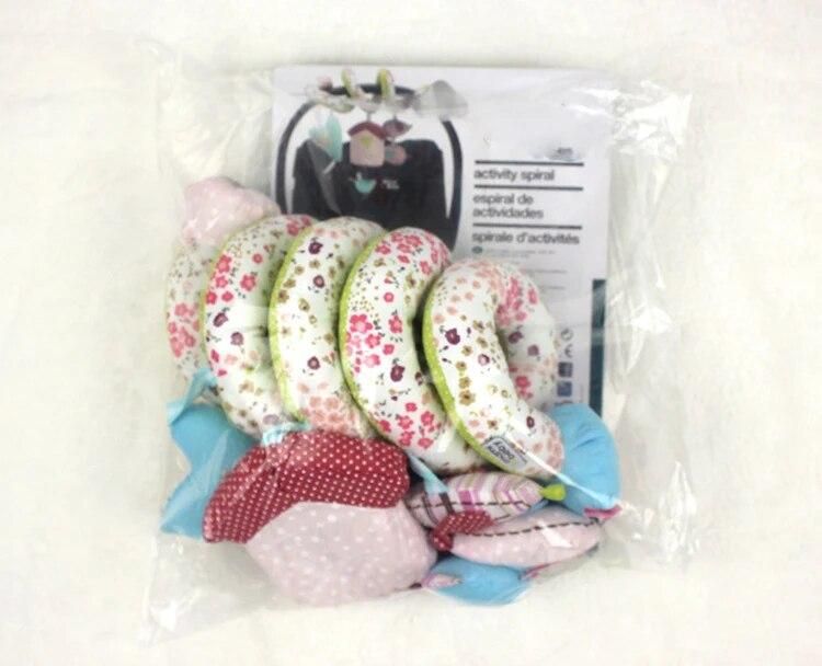 Baby Rattles Bed Crib Hanging Floral-printed Baby Plush Toy with Music Roller Bell Baby Toy Mobiles Baby Toys
