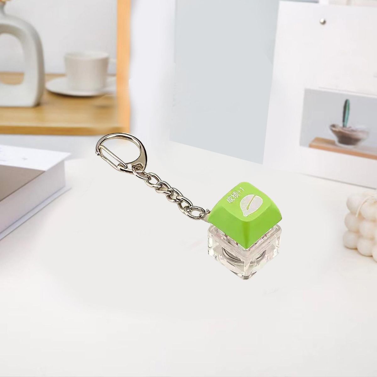 Mechanical Keyboard Lover Keychain Versatile Stress for Keyboard Green